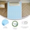 Flash Furniture Capri Comfortable Sleep 2 Inch Cooling Gel Infused 5-Zone Twin Memory Foam Mattress Topper HLC-5ZONE-TWIN-2-GG - alternate 2